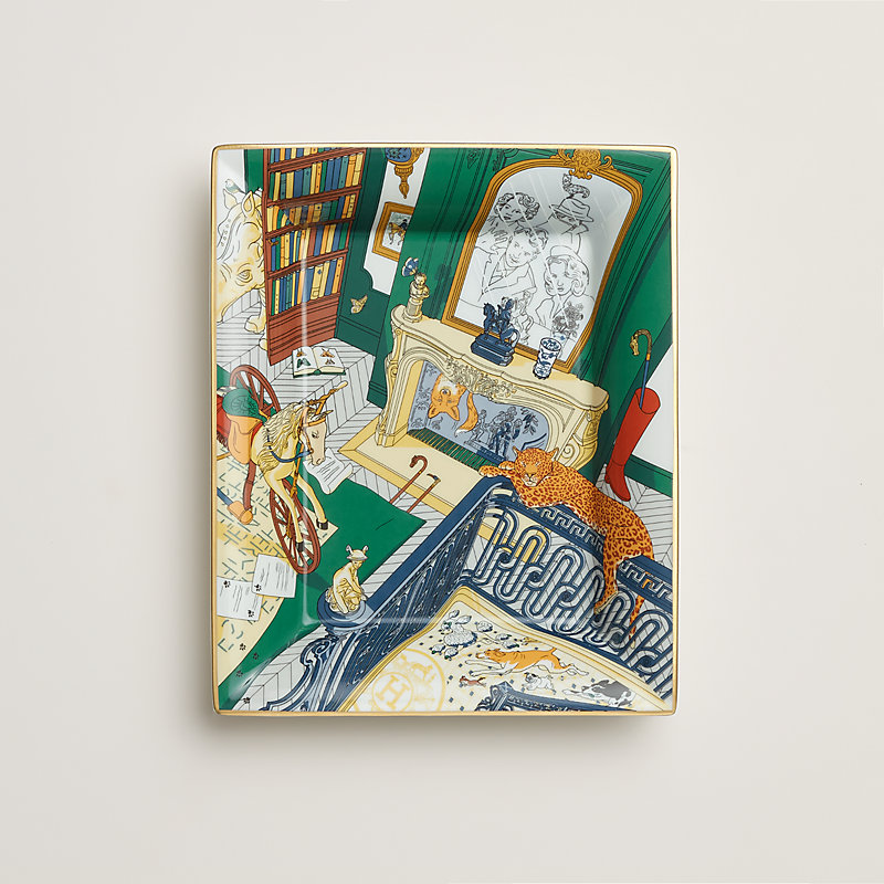 Mystere au 24 change tray - Green | Hermès Singapore